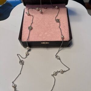 Juicy Couture long silver necklace